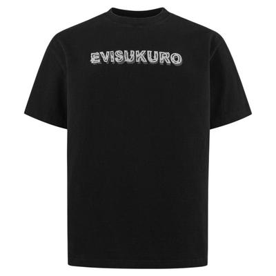 EVISU男士商标图案短袖T恤