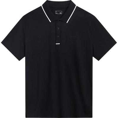 李宁翻领男短袖POLO衫运动服