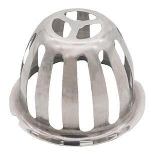 不锈钢加厚天台盖110管内插圆形过滤网屋面防堵排水罩子庭院地漏