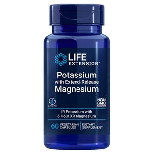 镁钾二合一Potassium Magnesium浮肿排湿60粒美国Life Extension