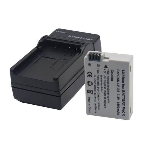 适用于佳能LP-E8电池 充电器EOS 700D 600D 550D 650D x7i x6 X6i x5 x4 T2i T3I T5i E8数码单反相机充电器