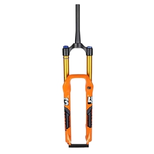 正品玛卡威山地车前叉140行程34管AM高强度气压前叉带阻尼快拆