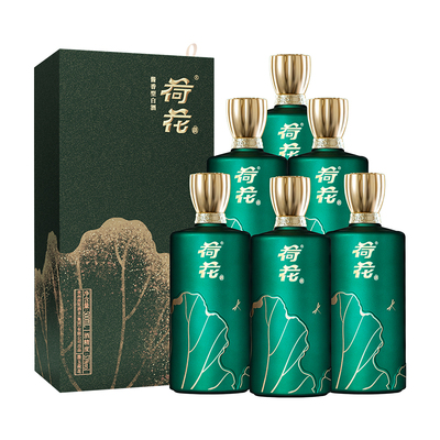 荷花酒墨玉53度500ml*6瓶