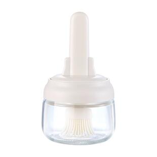 卡罗特油刷密封油瓶一体玻璃耐高温烧烤刷食品级硅胶厨房烘焙刷子