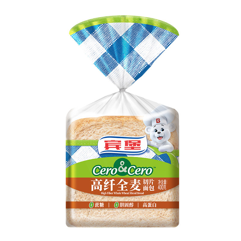 Bimbo宾堡高纤维全麦厚切片传统西式糕点