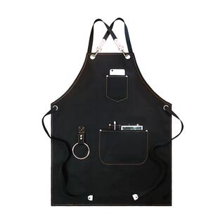 咖啡师围裙专用定制烘焙女厨房餐饮防水美发帆布高级工作服牛仔男