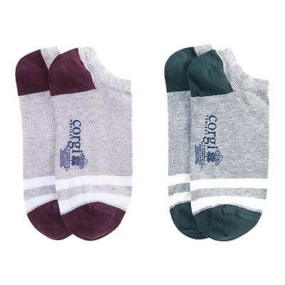 corgi英国通勤风精梳棉亲肤短袜