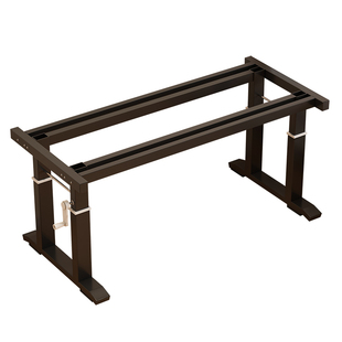 手摇升降桌腿电脑桌腿架手动学习书桌四立柱支架卧室办公桌子支架