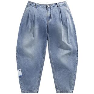 太平鸟男装百搭美式牛仔裤夏季韩版潮流长裤休闲舒适款