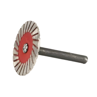 石材雕刻小切片4公分切割片石头雕花刻字电磨机波纹干切带柄锯片