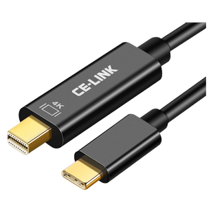 Typec转mini母4K兼容雷电3雷电4thunderbolt3 4 to mini dp转换器minidp高清4K转换线视频转接头