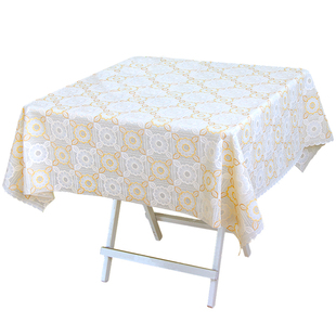 桌布免洗防水防烫正方形小饭桌麻将桌八仙桌pvc塑料茶几布餐桌垫