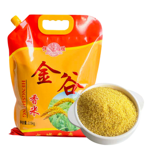 2025年新小米金谷香米山东黄小米杂粮小黄米油脂食品煮熬粥糯5斤