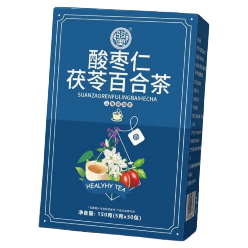 酸枣仁茯苓百合助眠花草茶150g