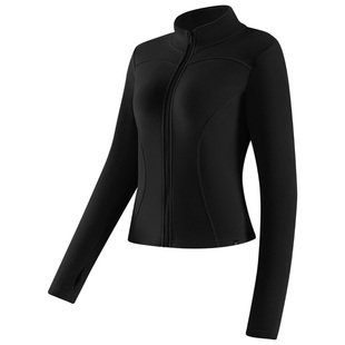 361加绒瑜伽服女2026冬季新款长袖加厚外套保暖健身上衣运动夹克