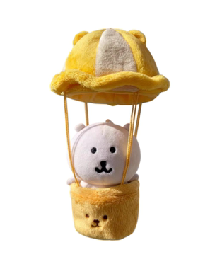 降落伞自嘲熊10cm娃衣可爱挂件品