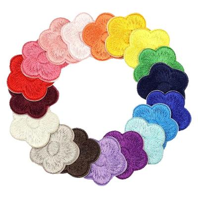 小梅花刺绣自粘布贴酒店桌布床单修补丁贴破洞衣服牛仔裤百搭装饰