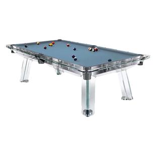 意大利IMPATIA高端水晶玻璃标准型台球桌家用室内钢化玻璃台球桌