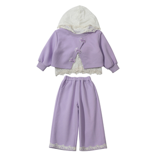 女童套装春秋季2026新款小童巨好看儿童春装女宝宝早秋洋气穿搭