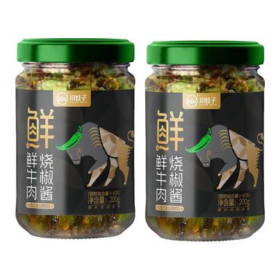 川娃子鲜牛肉烧椒酱200g/瓶
