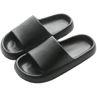 男士拖鞋夏季踩屎感防滑防臭厚底增高运动大码46eva凉拖男式蓝色