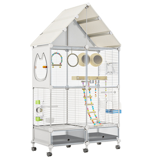 家养鹦鹉鸟笼大号虎皮玄凤饲养专用新型防逃防溅画眉牡丹豪华别墅