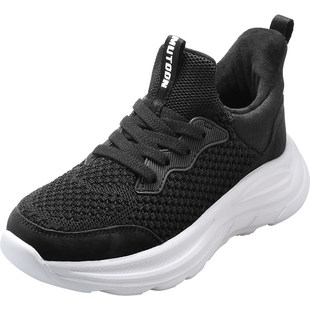 牧童儿童运动鞋2025冬季新款男童青少年轻便跑步跳绳鞋女童加绒鞋