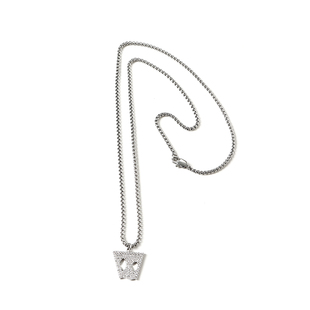 Dangerouspeople薛之谦dsp纸袋人银白项链潮流简约高级感百搭配饰