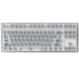 腹灵MK870热插拔黑莓侧刻机械键盘有线蓝牙无线游戏办公MK pad