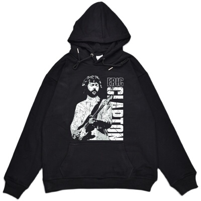 摇滚加厚套头印花卫衣