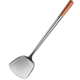 304不锈钢炒铲炒勺长柄厨师专用炒菜勺家用大铲子大勺子锅铲套装