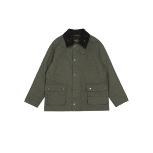 Hunting Jacket 复古插肩灯芯绒领 羊毛里中长款收腰猎装夹克外套