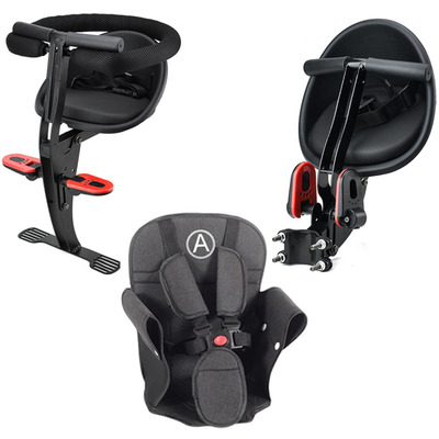 踏板摩托电动车前置大童婴儿坐椅