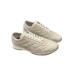 26款小香风菱格德训鞋女真皮拼麂皮系带休闲运动鞋平底球鞋阿甘鞋