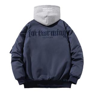 mYes牧野森棉衣外套春秋冬季棒球服男女外衣棉袄棉服夹棉飞行夹克