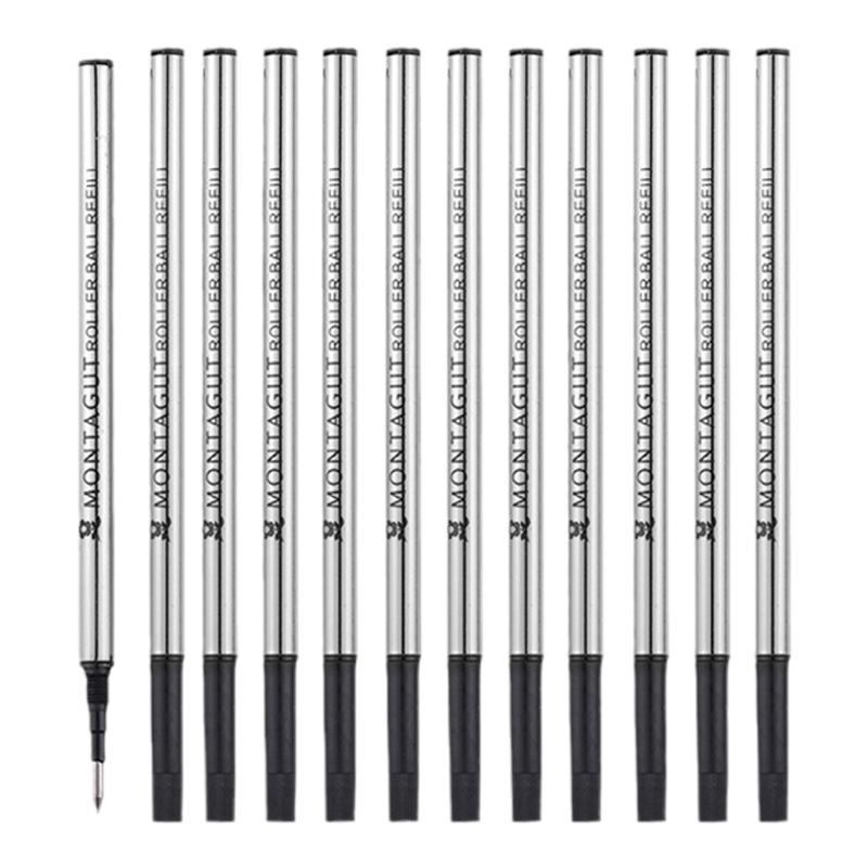 原装正品 法国梦特娇宝珠笔笔芯金属签字笔水笔替芯纯黑0.5mm/0.7mm替换螺旋芯黑色水笔芯