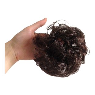 发圈女自然蓬松丸子头发饰假发花苞头盘发神器鸡窝头抓夹头饰