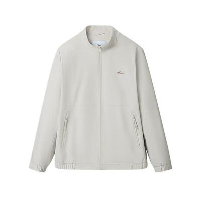 海澜之家时尚立领开衫挺括夹克男