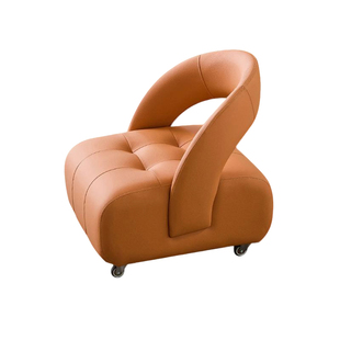 真皮万向轮小凳子家用矮凳客厅沙发移动儿童靠背滑轮椅子高级板凳