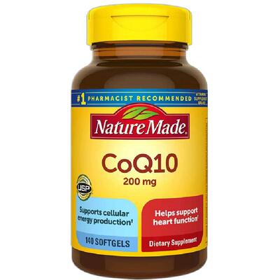 美国直邮Nature Made原装进口Coq10辅酶Q10软胶囊中老年140粒*2瓶