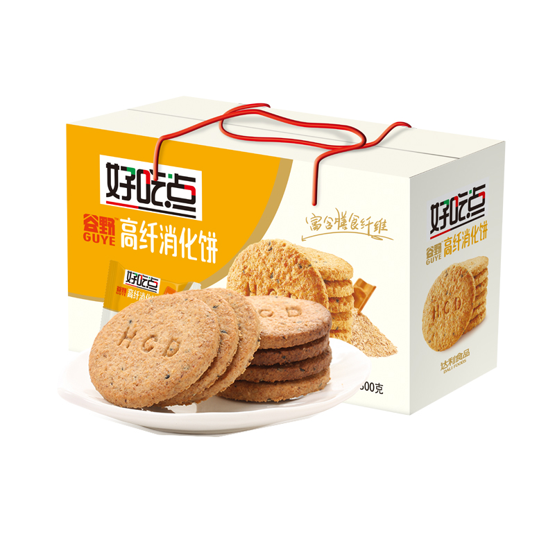 好吃点消化饼800g休闲散装营养饼干