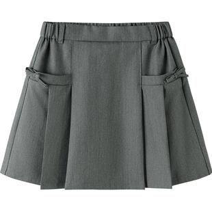 巴拉巴拉童装儿童宝宝衣服短裙女童秋装中大童小童百褶半身裙少年