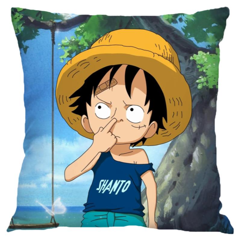 海贼王抱枕路飞周边动漫枕头定制印照片双面娜美索隆男女生日礼物