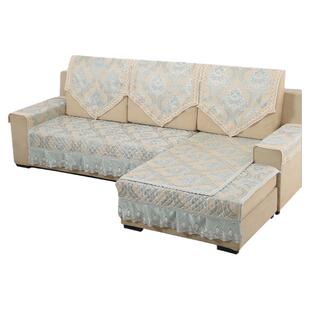 四季通用亚麻布艺沙发防尘方形靠背巾扶手盖布后背巾防滑坐垫套罩