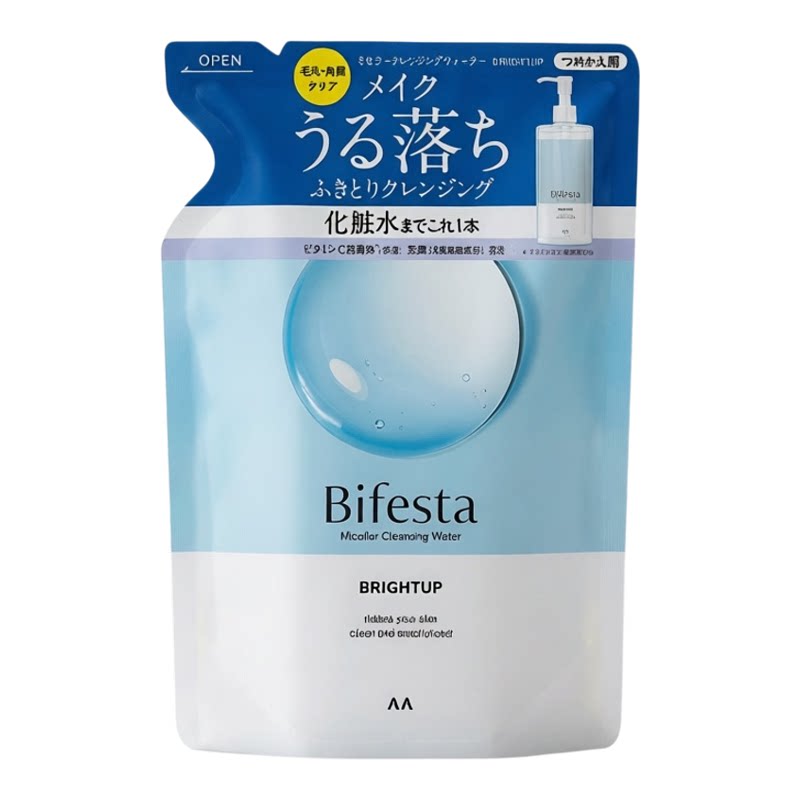 Bifesta缤若诗深层卸妆洁肤水补充装亮白型360ml洗卸二合一洗面奶
