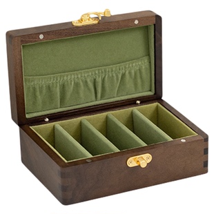 攒金盒子北美黑胡桃木小金条存放盒看不出来是存钱罐的黄金收藏盒
