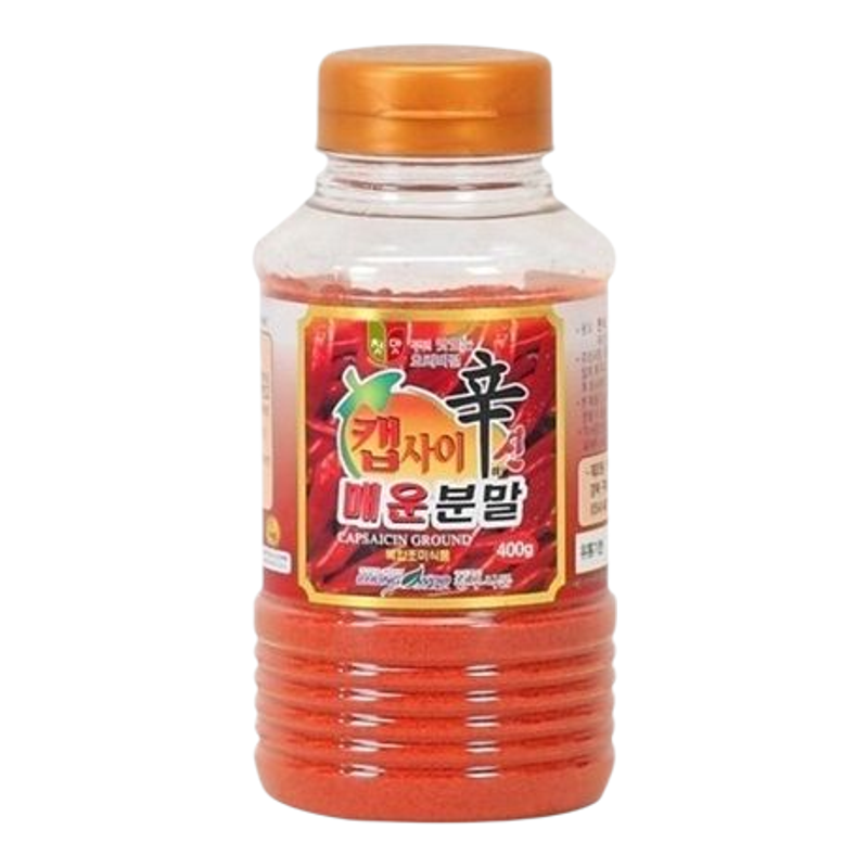韩国幼身辣椒粉400g蘸酱瓶装韩国制拌面调料调味粉含辣椒素韩式版
