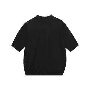 GOLDEN BARRY金和百瑞2025年春季半高领100山羊绒衫短袖243109