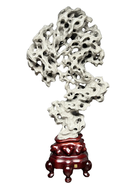 广西太湖石天然灵璧中式客厅