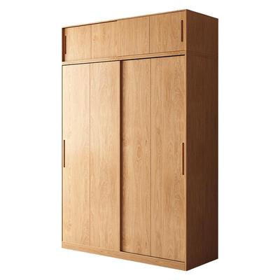 维美·家现代移门橡木全实木衣柜